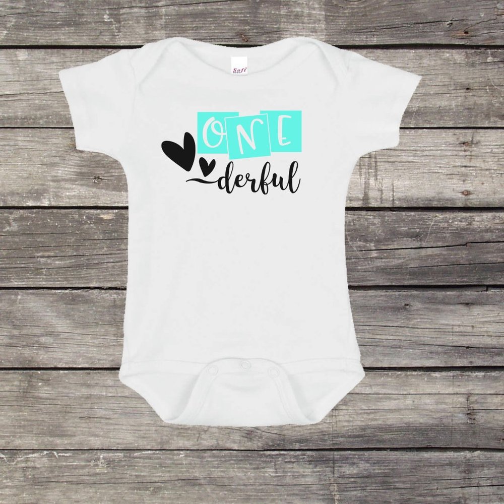 One Derful Baby Onesie- First Birthday Baby Girl